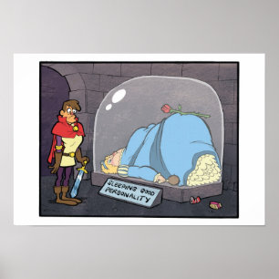 Poster Sleeping Good Personality Print