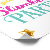 Poster SLEEPOVER Stwood Anniversaire Bienvenue (Coin)