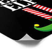 Poster Sleepy Elf Correspondance Famille Groupe Noël (Coin)