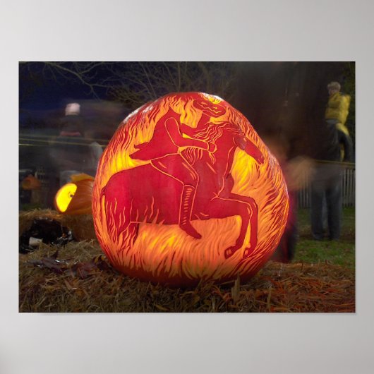 Poster Sleepy Hollow Carved Halloween Pumpkin (Devant)