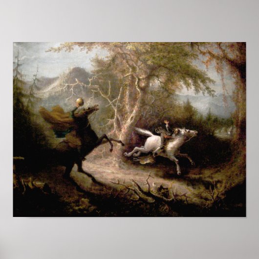 Poster Sleepy Hollow Headless Horseman Cadre Art (Devant)