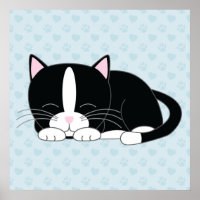 Sleepy Kitty {Tuxedo}
