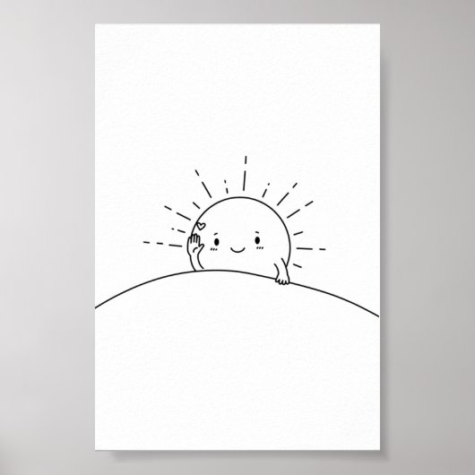 Poster Sleepy Sun Says Hi (Devant)