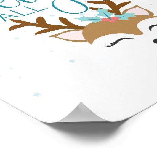 Poster Sleigh All Day Holiday Sign (Coin)