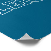 Poster Sleigh Christmas Varsity Minimal Text Santa Hat Fa (Coin)