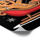 Poster Sleigh Me Funny Adult Humor Gingerbread Man  (Coin)