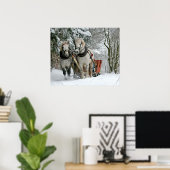 Poster Sleigh Ride in Winter Wonderland (Bureau à domicile)