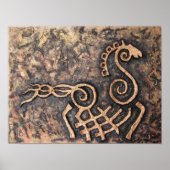 Poster Sleipnir, cheval à huit pattes d'Odin (Devant)