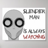 Poster Slenderman- Regarder (Devant)