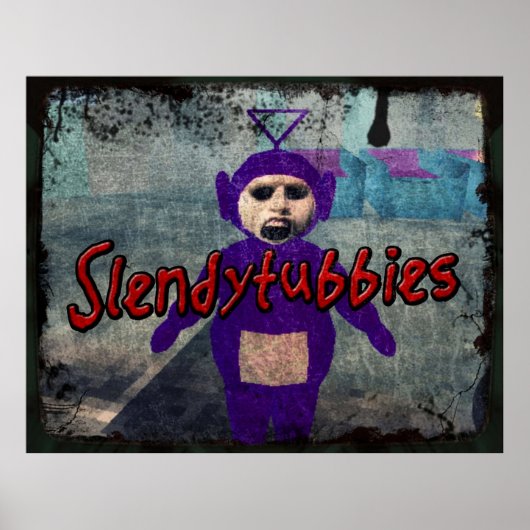 Poster Slendytubbies - Design 1 (Devant)