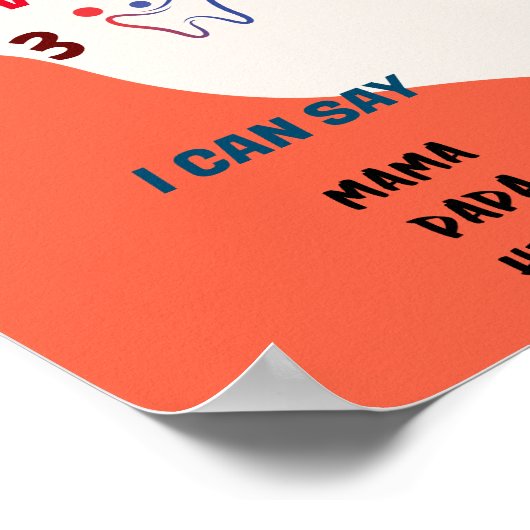 Poster Slice Pizza Heure 1ère année Anniversaire (Coin)