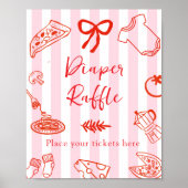 Poster Slice Slice Baby Diaper Raffle Baby Shower (Devant)