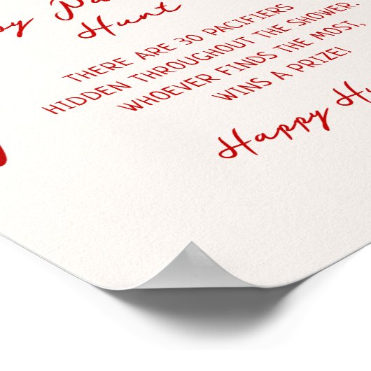 Poster Slice Slice Baby Pacifier Chasse Jeu imprimable (Coin)