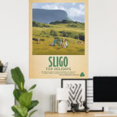 Poster Sligo Irlande, Retro Irish Travel Advert (Bureau à domicile)