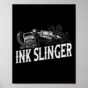 Poster Slinger d'encre - Artiste de tatouage