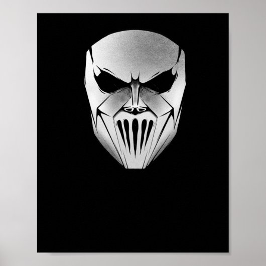 Poster Slipknot Mick Mask Sticker  (Devant)