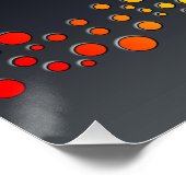 Poster SlipperyJoe amour bulles rouge orange jaune vert c (Coin)