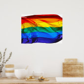 Poster SlipperyJoe Gay pride Drapeau orteils de la vague  (Cuisine)