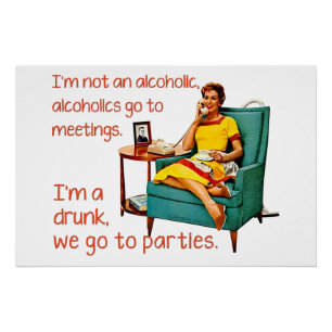 Poster SlipperyJoe socialiser la fête de la boisson vinta