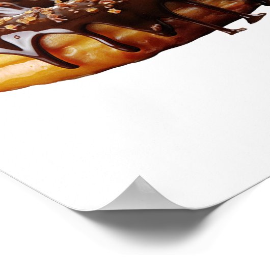 Poster SlipperyJoe's décadent beignet couvert d'épais bri (Coin)