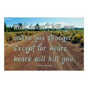 Poster SlipperyJoe's drôle dire saleté route gravier forê