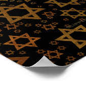 Poster SlipperyJoe's Happy Hanoukka multiples étoiles de  (Coin)