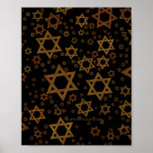 Poster SlipperyJoe's Happy Hanoukka multiples étoiles de  (Devant)