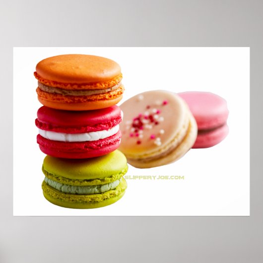 Poster SlipperyJoe's Macaroon cookies (Devant)