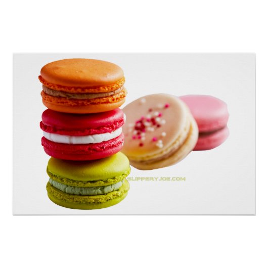 Poster SlipperyJoe's Macaroon cookies (Devant)