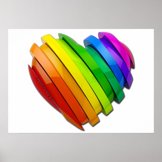 Poster SlipperyJoe's Pride coeur Slices en forme de shi b (Devant)