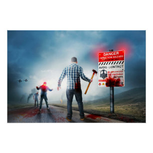 Poster SlipperyJoe's risque d'infection apocalyptique Hal