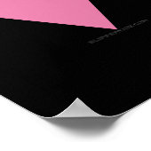 Poster SlipperyJoe's rose triangle drapeau clair rose sym (Coin)