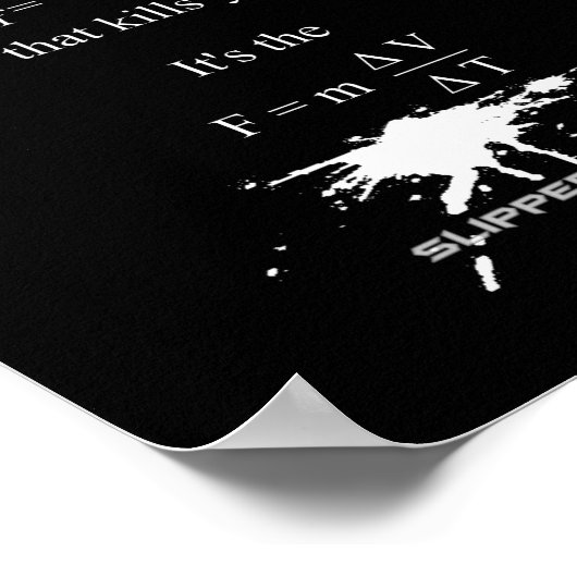 Poster SlipperyJoe's Science mathématique splatter stickm (Coin)