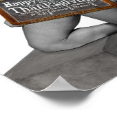 Poster SlipperyJoe's Thanksgiving man hot six pack abs un (Coin)