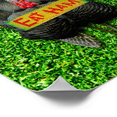 Poster SlipperyJoe's Thanksgiving turkey grass manger du  (Coin)