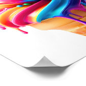 Poster SlipperyJoe's vibrante crème glacée cone classique (Coin)