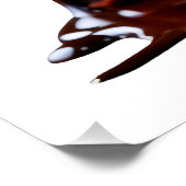 Poster SlipperyLa décadence de gâteau au chocolat pur de  (Coin)