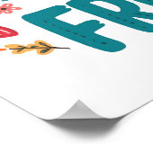 Poster Slogan coloré et souple (Coin)