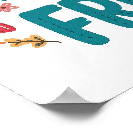 Poster Slogan coloré et souple (Coin)