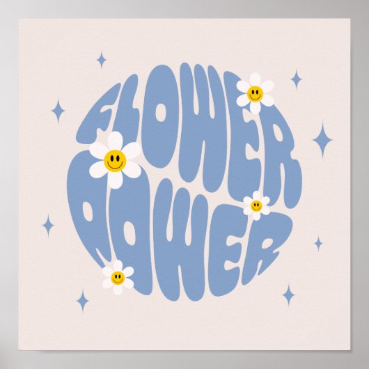 Poster Slogan d'alimentation des fleurs (Devant)