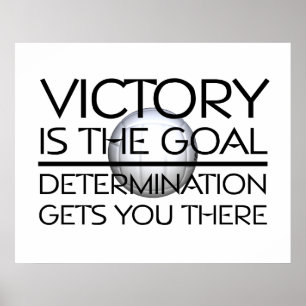 Poster Slogan de la victoire de volley-ball TOP