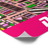 Poster slogan de Neon City pop art futuriste (Coin)