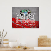 Poster Slogan de victoire TOP Track (Cuisine)