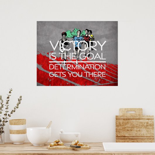 Poster Slogan de victoire TOP Track (Cuisine)