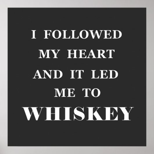 Poster slogan de whisky (Devant)