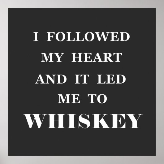 Poster slogan de whisky (Devant)