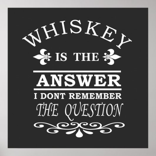 Poster slogan whisky (Devant)