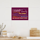 Poster slogans de rétablissement 17 (Cuisine)