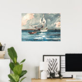 Poster Sloop, Nassau par Winslow Homer (Bureau à domicile)