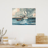 Poster Sloop, Nassau par Winslow Homer (Cuisine)